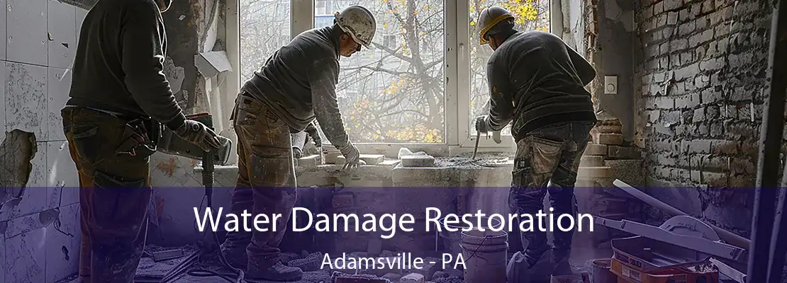 Water Damage Restoration Adamsville - PA