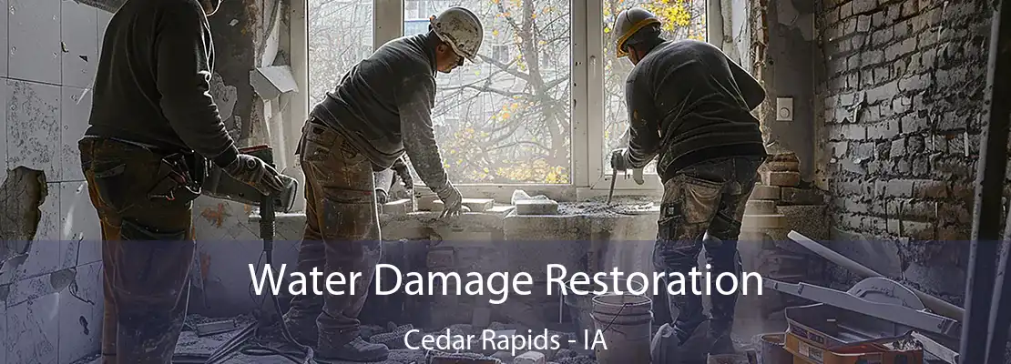 Water Damage Restoration Cedar Rapids - IA