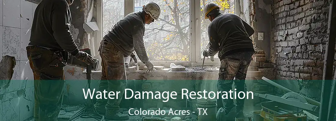 Water Damage Restoration Colorado Acres - TX