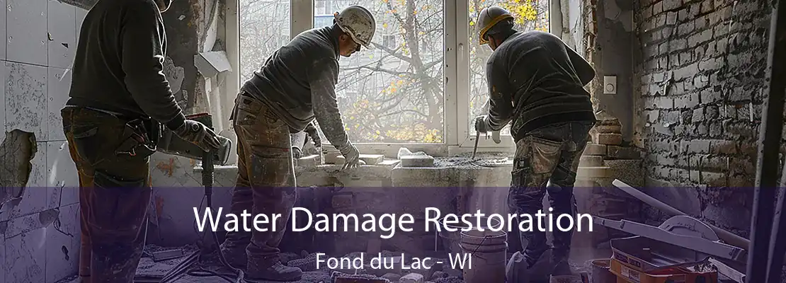 Water Damage Restoration Fond du Lac - WI