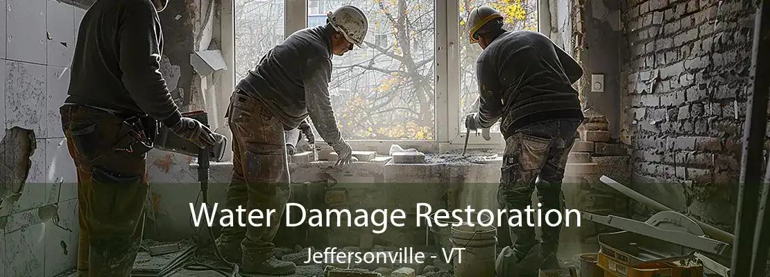 Water Damage Restoration Jeffersonville - VT