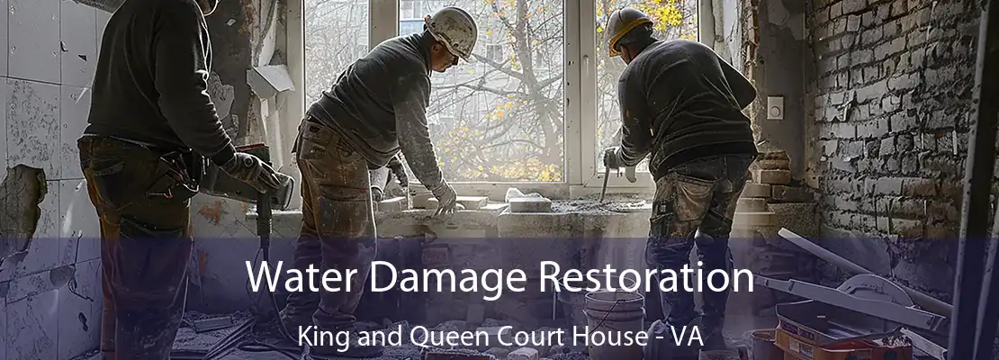 Water Damage Restoration King and Queen Court House - VA