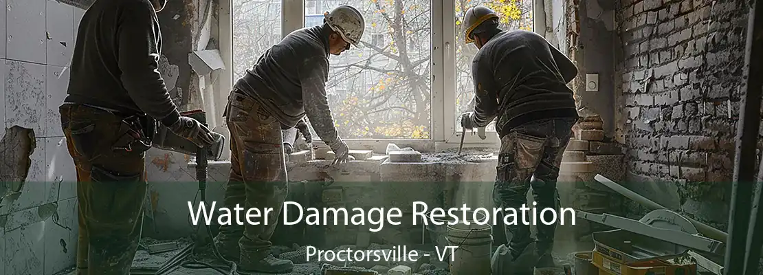 Water Damage Restoration Proctorsville - VT