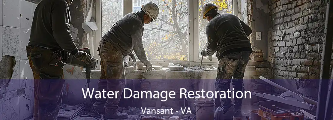 Water Damage Restoration Vansant - VA